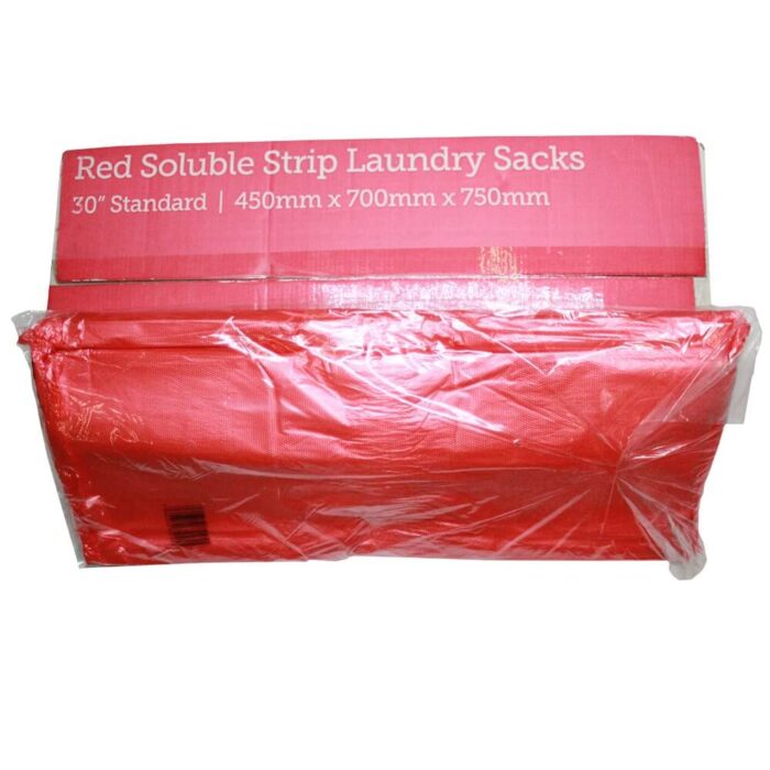 Red Soluble Laundry Sacks (Pack of 200)