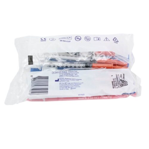 BD Micro-Fine+ 0.5ml, Insulin Syringe, U100, 0.30mm (30G) 8mm (Box of 100)